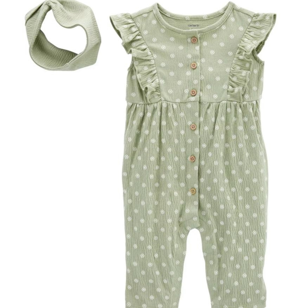 Carter's Sage Green Baby Outfit